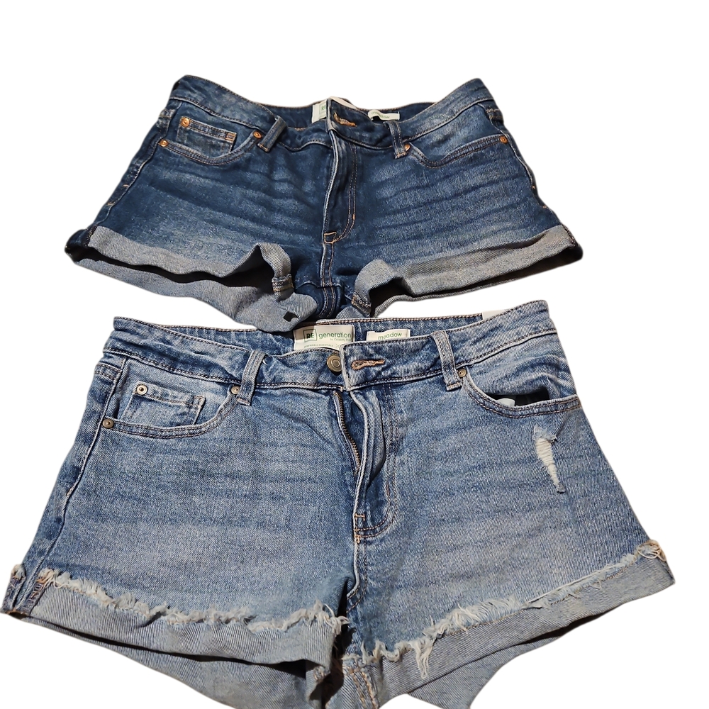 REgeneration by Celebrity Pink Jean Set Of 2 Denim Shorts